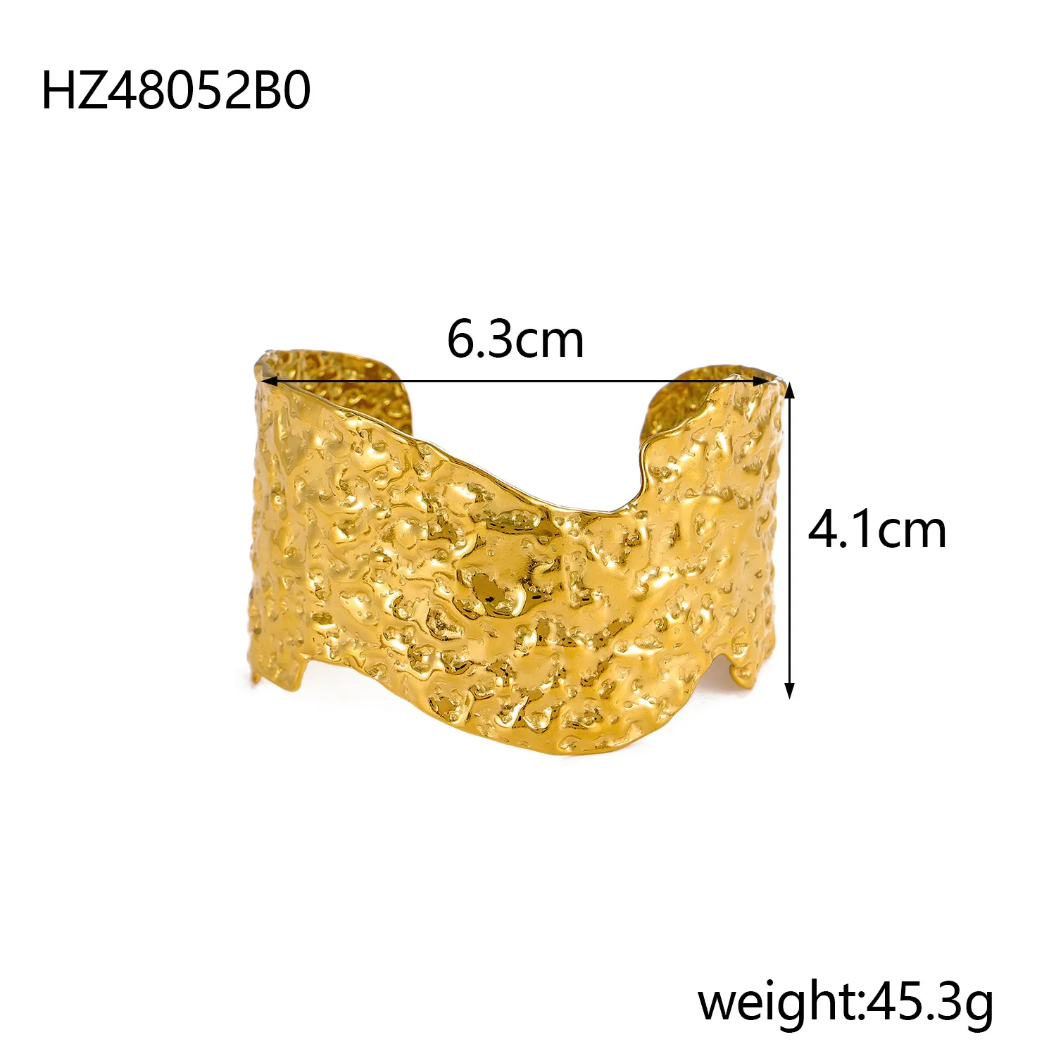 Simple Style Asymmetrical Irregular 304 Stainless Steel Bangle In Bulk display picture 8