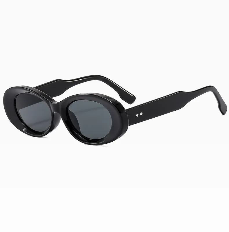 Vacation Commute Oval Resin Glass Oval Frame Full Frame Glasses display picture 7