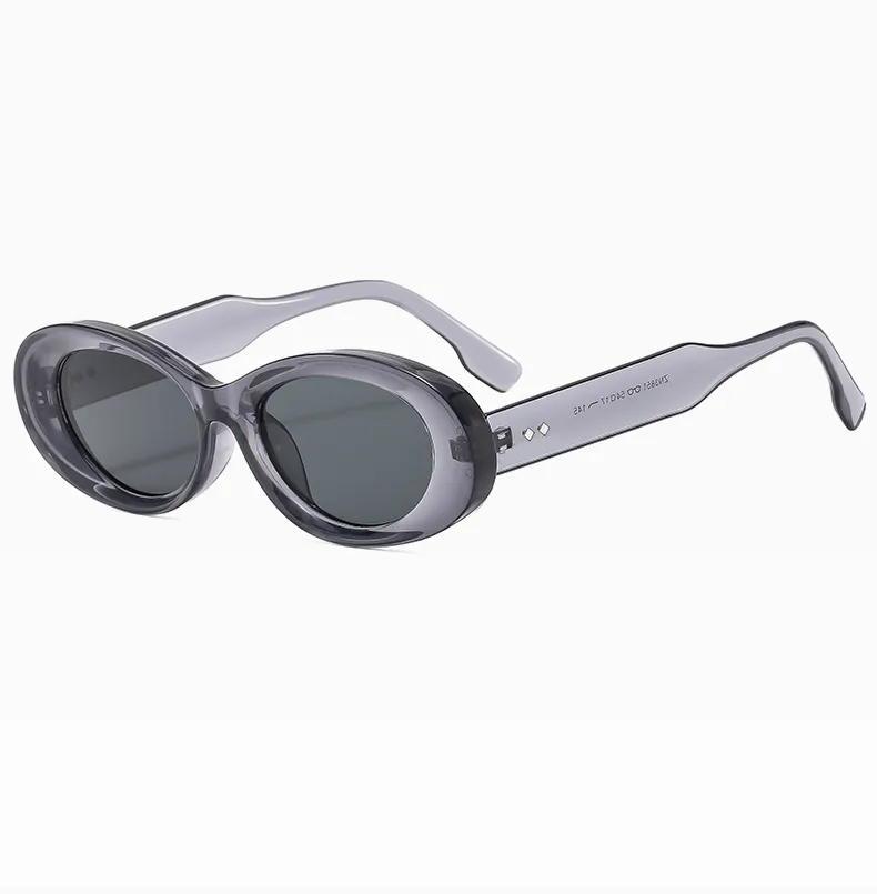Vacation Commute Oval Resin Glass Oval Frame Full Frame Glasses display picture 9