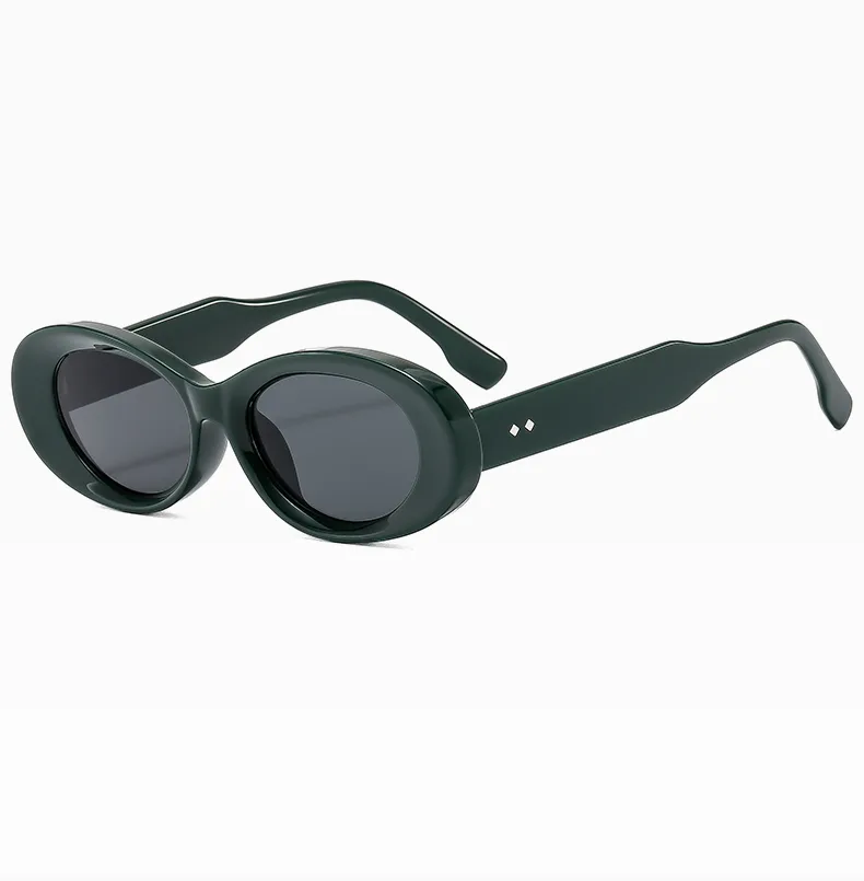 Vacation Commute Oval Resin Glass Oval Frame Full Frame Glasses display picture 2