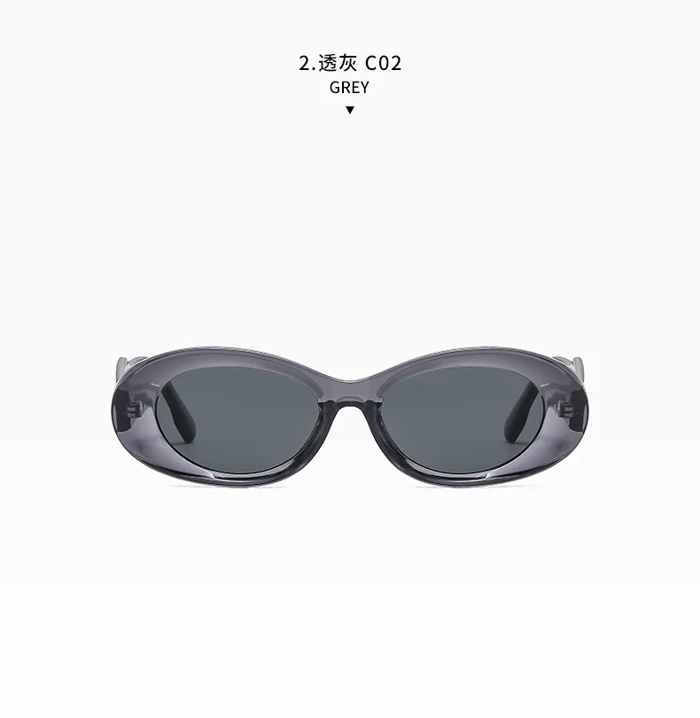 Vacation Commute Oval Resin Glass Oval Frame Full Frame Glasses display picture 8