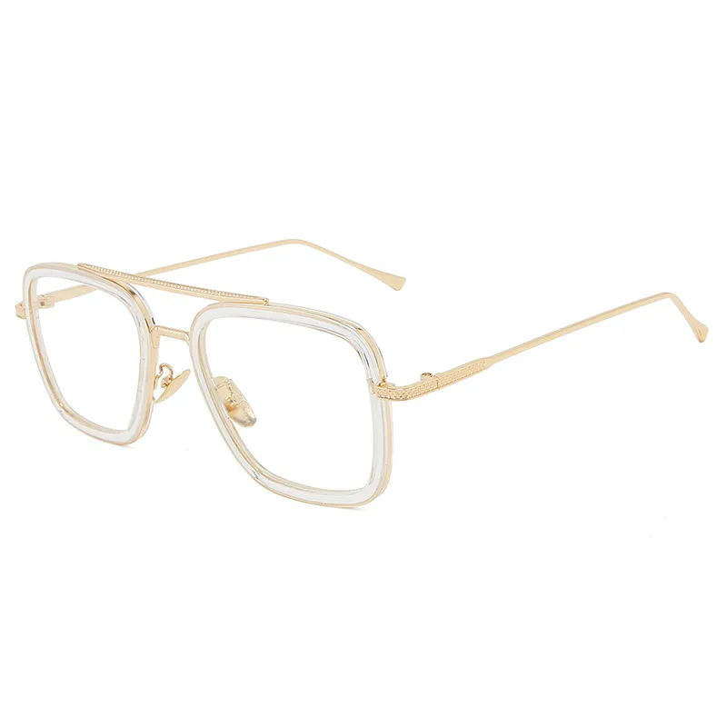 Lady Simple Style Solid Color Ac Square Full Frame Glasses display picture 1
