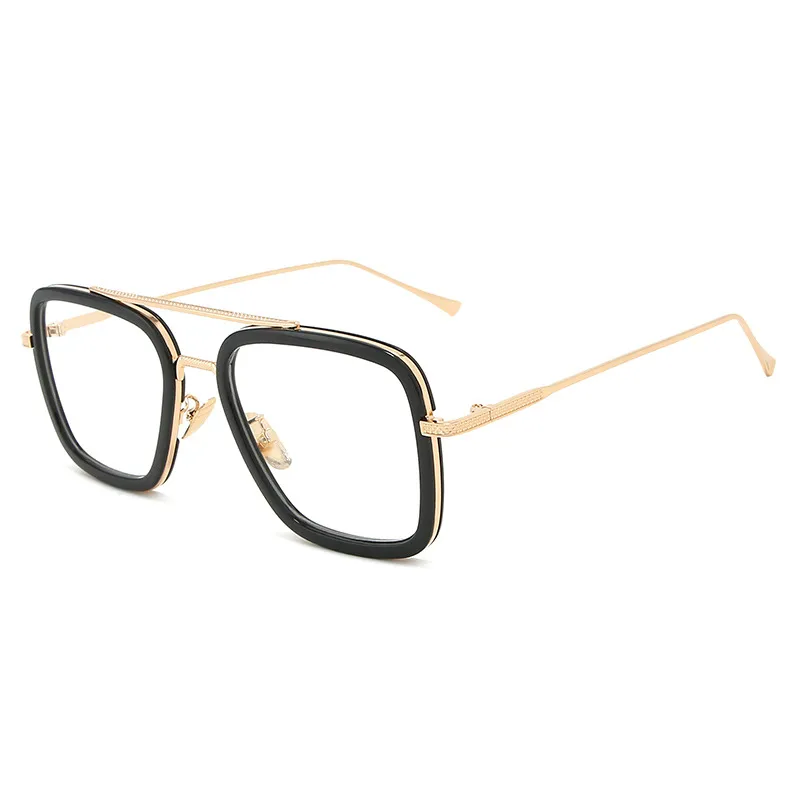 Lady Simple Style Solid Color Ac Square Full Frame Glasses display picture 3