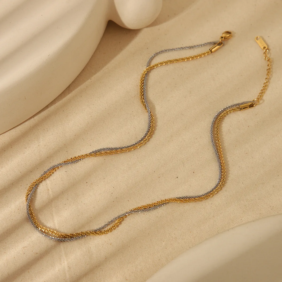 Wholesale Jewelry Sweet Simple Style Cauliflower Necklace 304 Stainless Steel 18K Gold Plated Bracelets Necklace display picture 5
