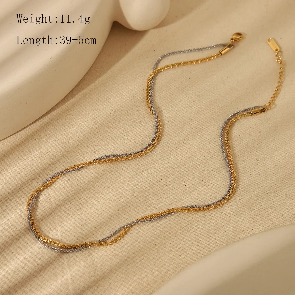 Wholesale Jewelry Sweet Simple Style Cauliflower Necklace 304 Stainless Steel 18K Gold Plated Bracelets Necklace display picture 3
