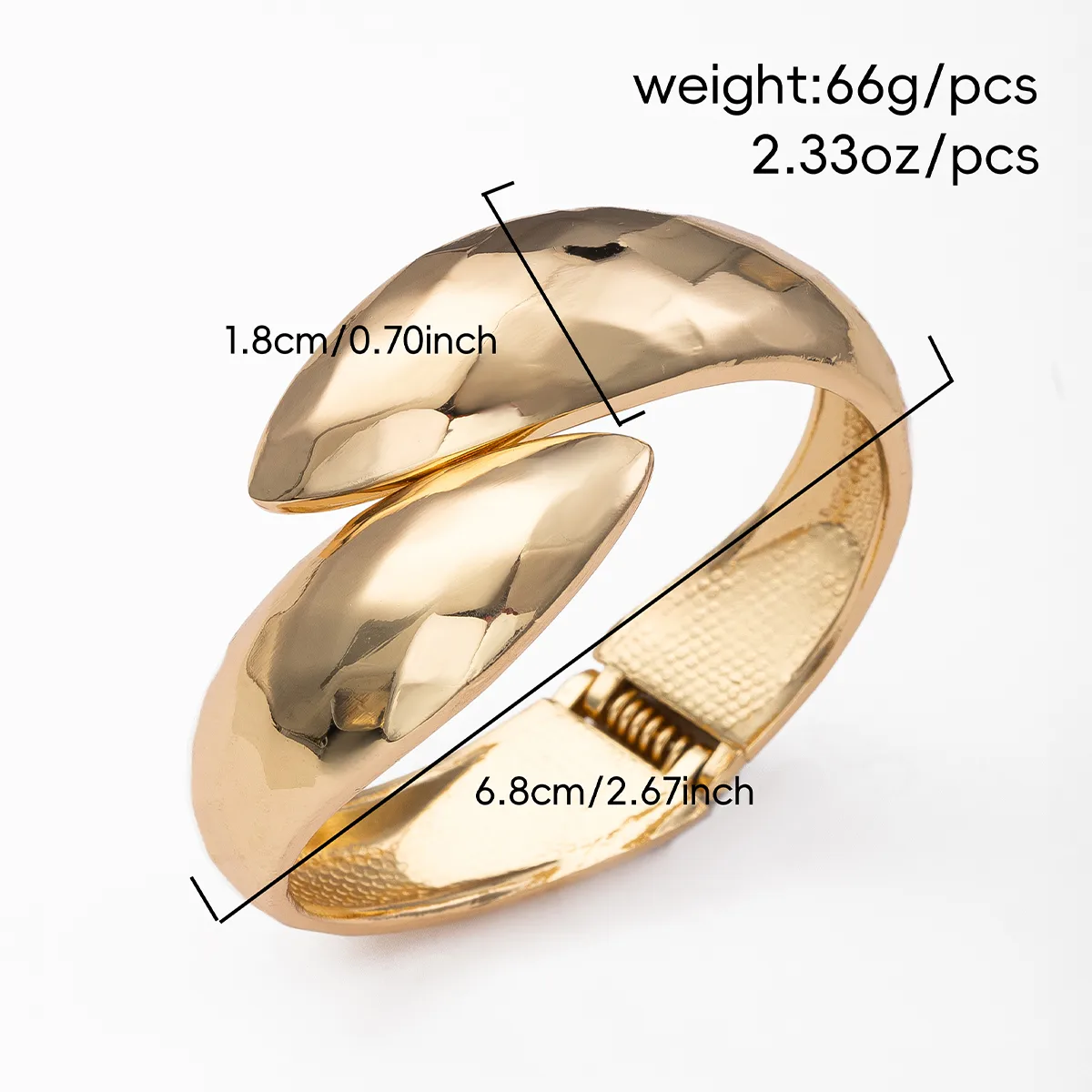 Vintage Style Solid Color Alloy Unisex Bangle display picture 7