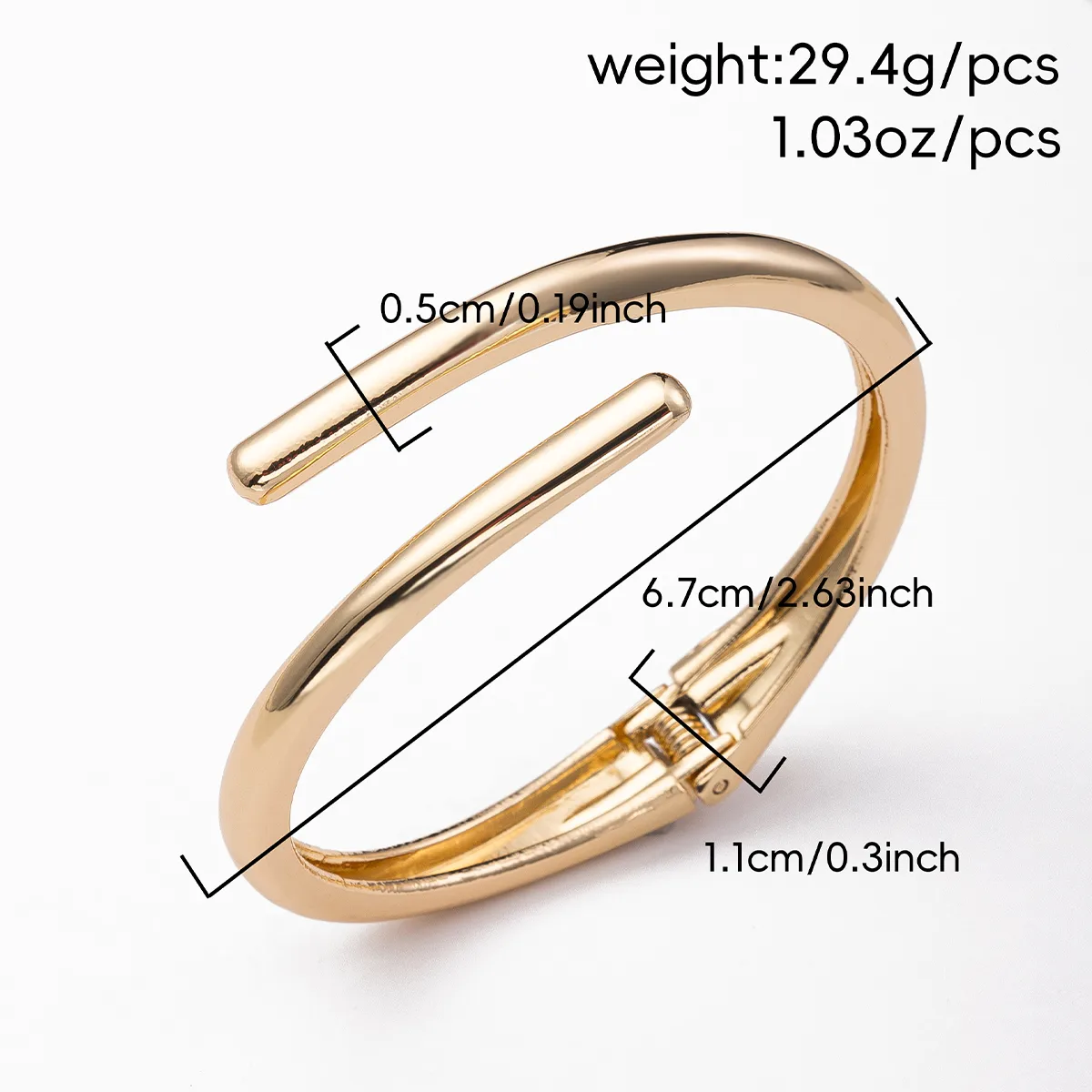 Vintage Style Solid Color Alloy Unisex Bangle display picture 6