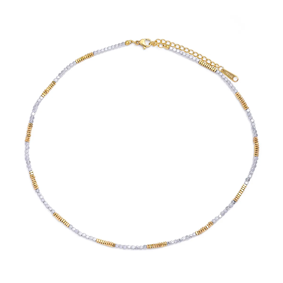 Simple Style Geometric Titanium Steel Beaded Plating Inlay Zircon Women's Necklace display picture 7