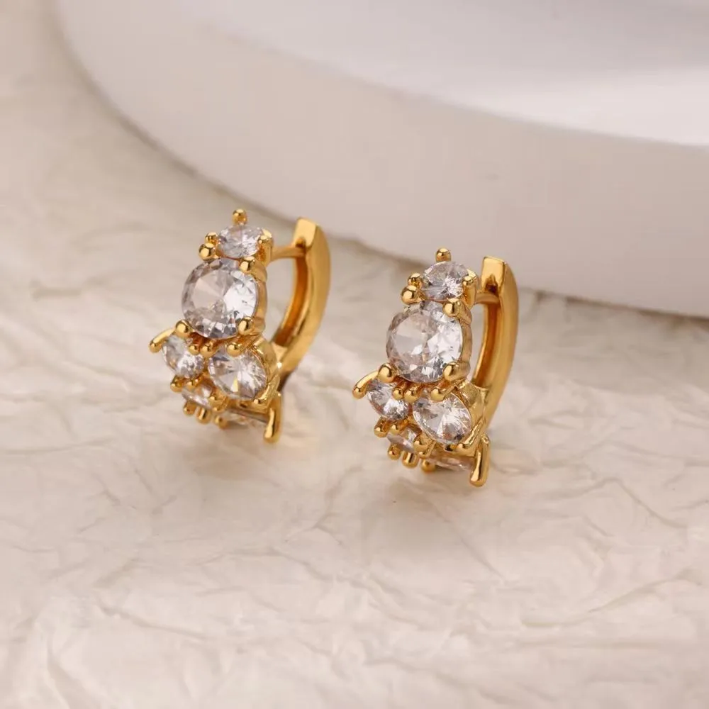 1 Pair Simple Style Geometric Heart Shape 304 Stainless Steel Earrings display picture 1
