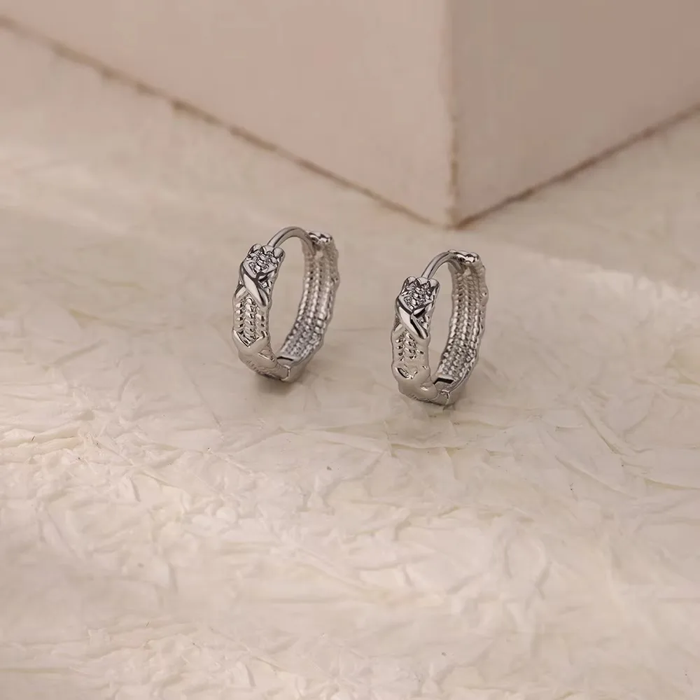 1 Pair Simple Style Geometric Heart Shape 304 Stainless Steel Earrings display picture 6