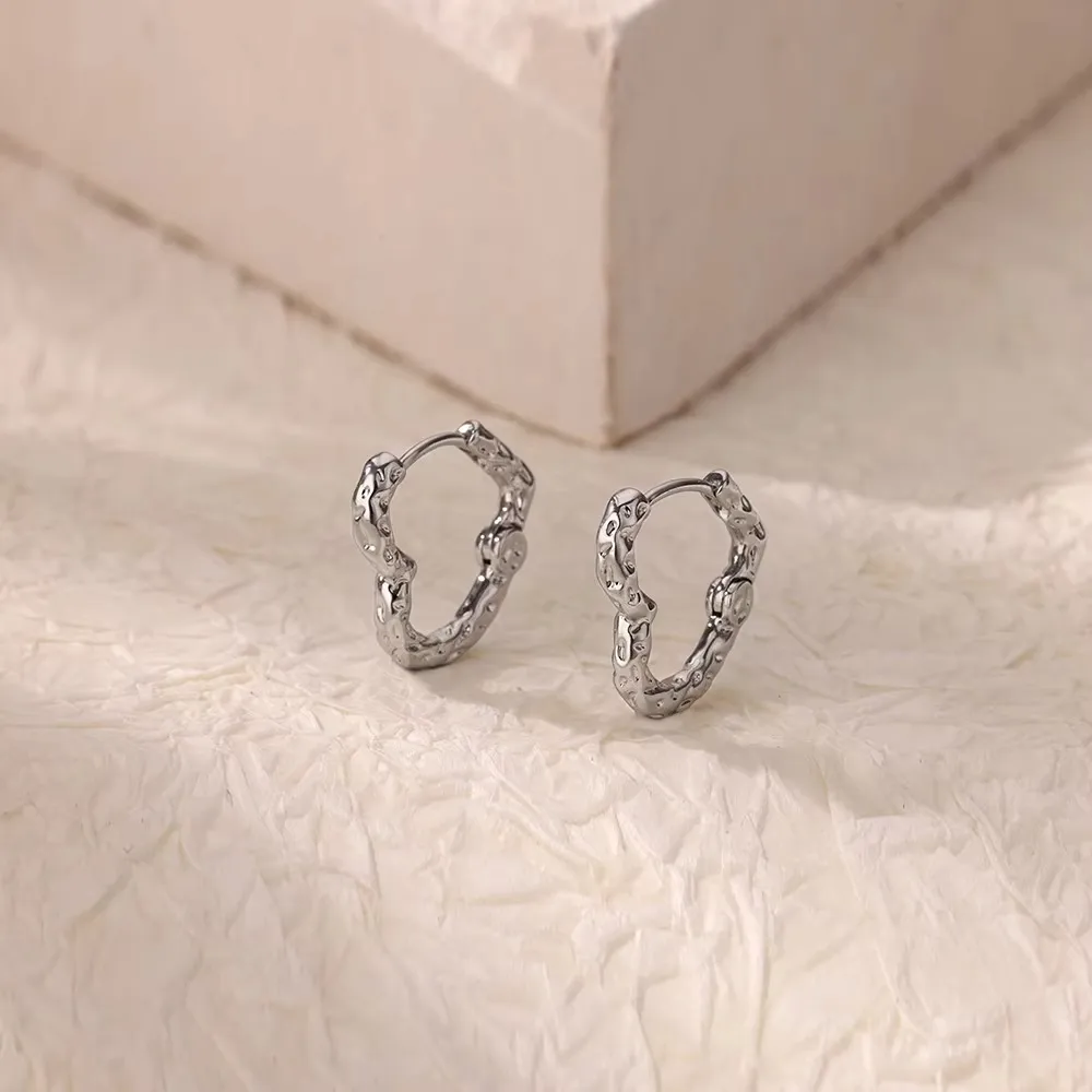 1 Pair Simple Style Geometric Heart Shape 304 Stainless Steel Earrings display picture 18