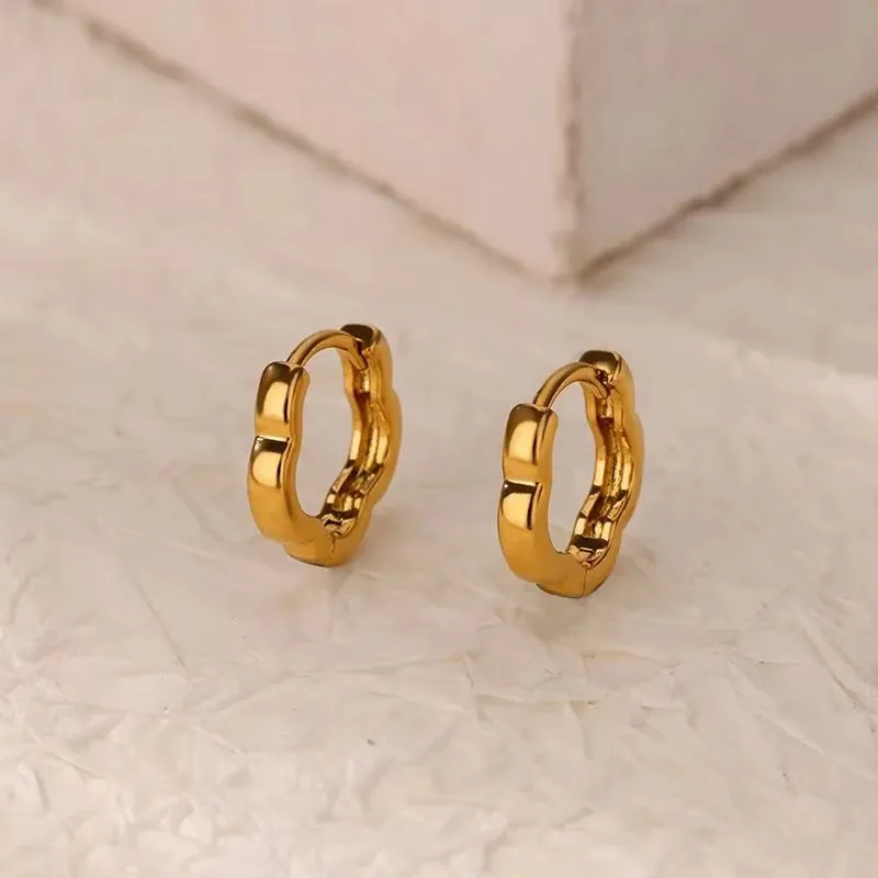 1 Pair Simple Style Geometric Heart Shape 304 Stainless Steel Earrings display picture 3