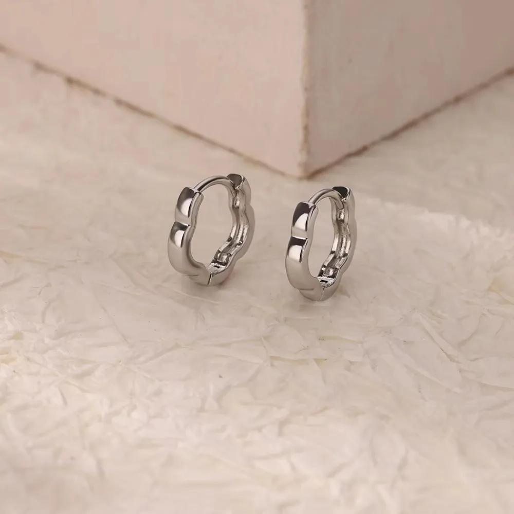1 Pair Simple Style Geometric Heart Shape 304 Stainless Steel Earrings display picture 5