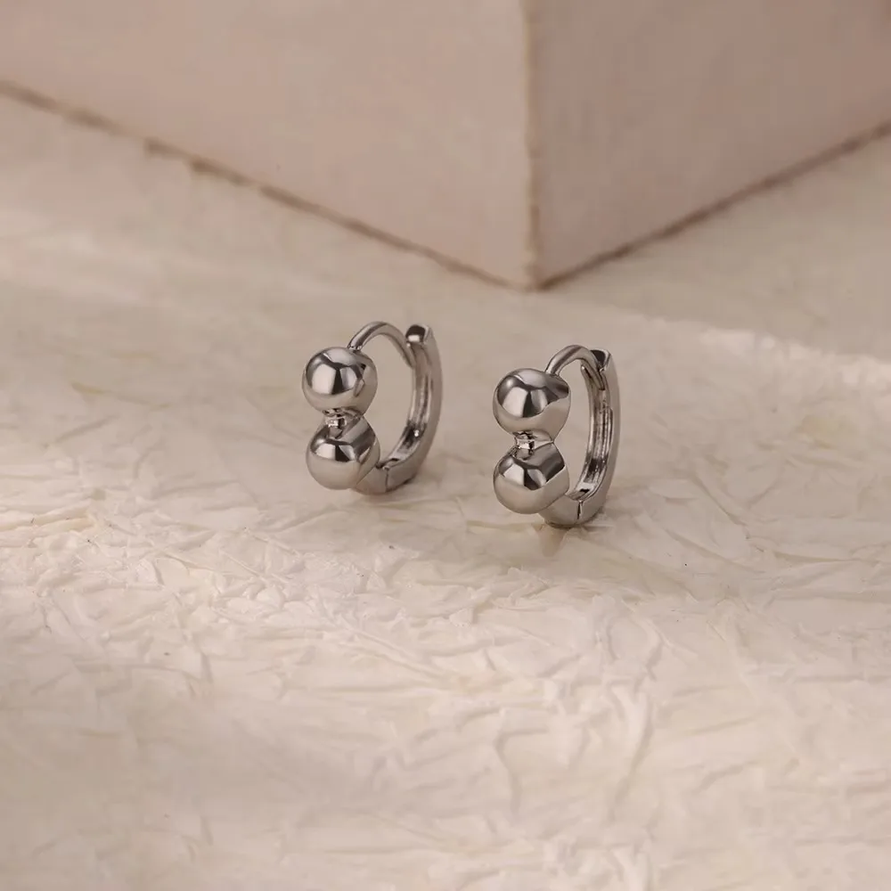 1 Pair Simple Style Geometric Heart Shape 304 Stainless Steel Earrings display picture 8