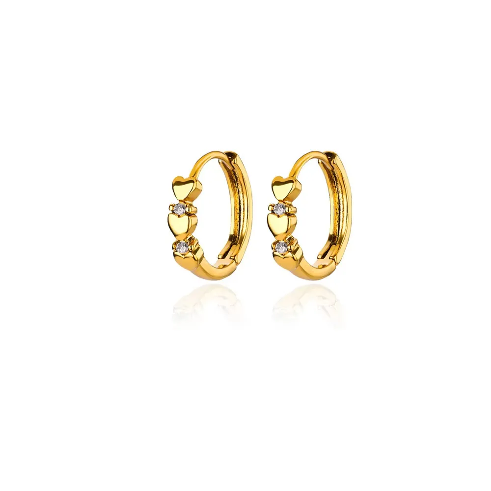 1 Pair Simple Style Geometric Heart Shape 304 Stainless Steel Earrings display picture 22