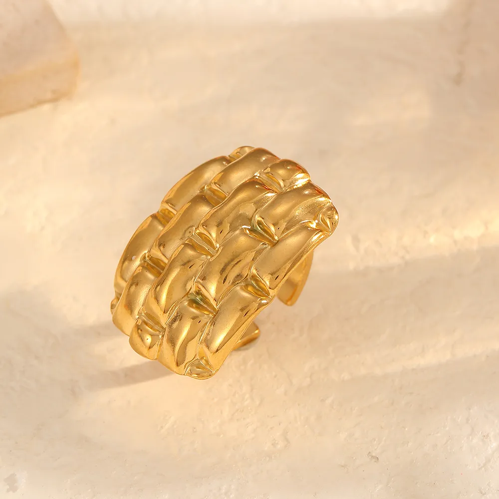 Elegant Classic Style Geometric Star Moon 304 Stainless Steel Unisex Open Rings display picture 3