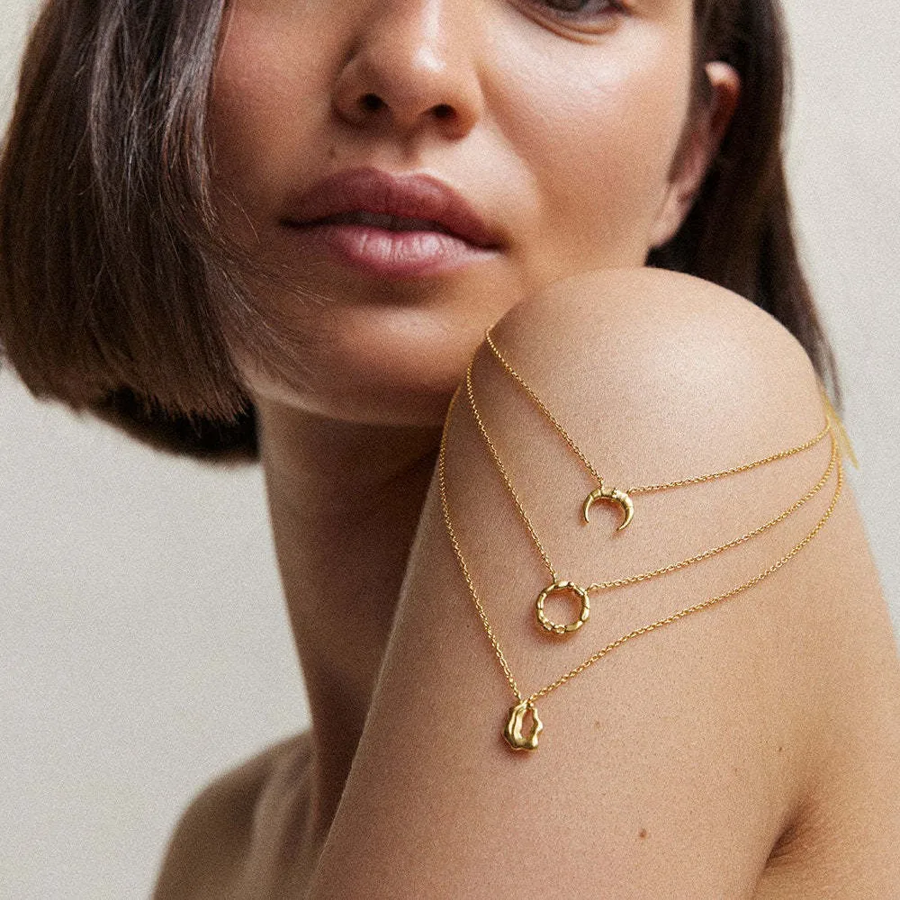 Vintage Style Classic Style Animal Constellation Lion 304 Stainless Steel Asymmetrical Polishing Plating 18K Gold Plated Unisex Pendant Necklace display picture 1