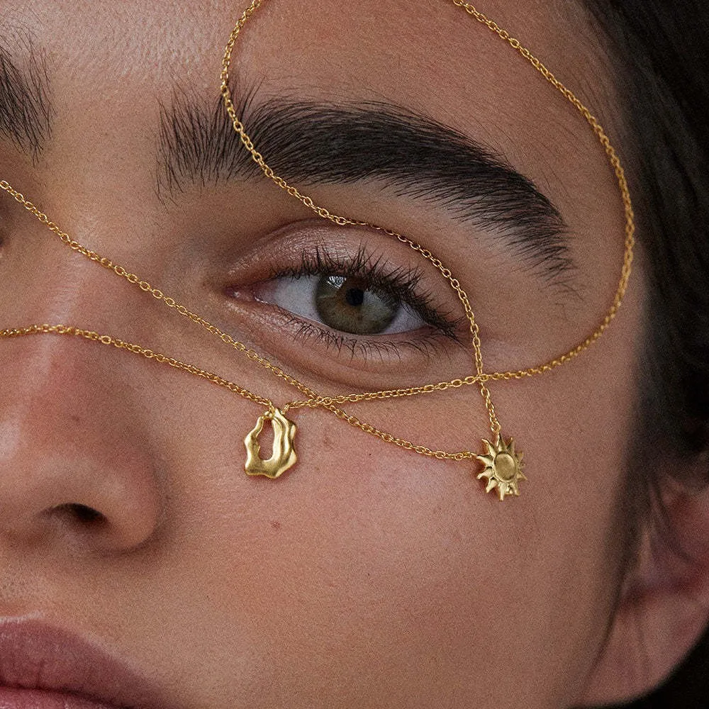 Vintage Style Classic Style Animal Constellation Lion 304 Stainless Steel Asymmetrical Polishing Plating 18K Gold Plated Unisex Pendant Necklace display picture 3