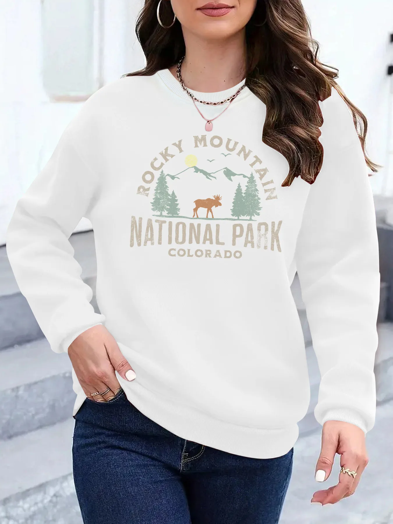 Women's Hoodie Long Sleeve Hoodies & Sweatshirts Casual Letter Tree display picture 1