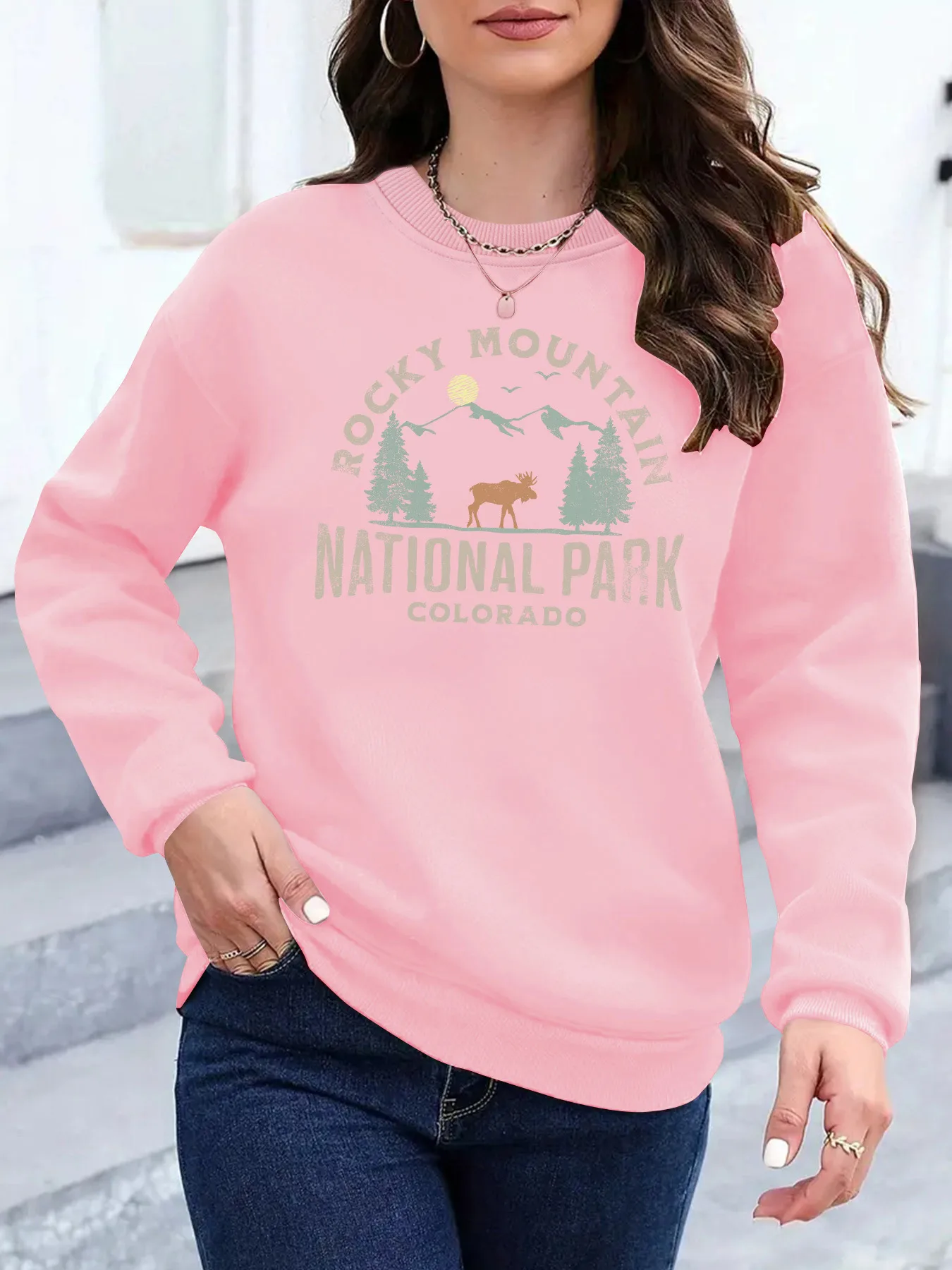 Women's Hoodie Long Sleeve Hoodies & Sweatshirts Casual Letter Tree display picture 2