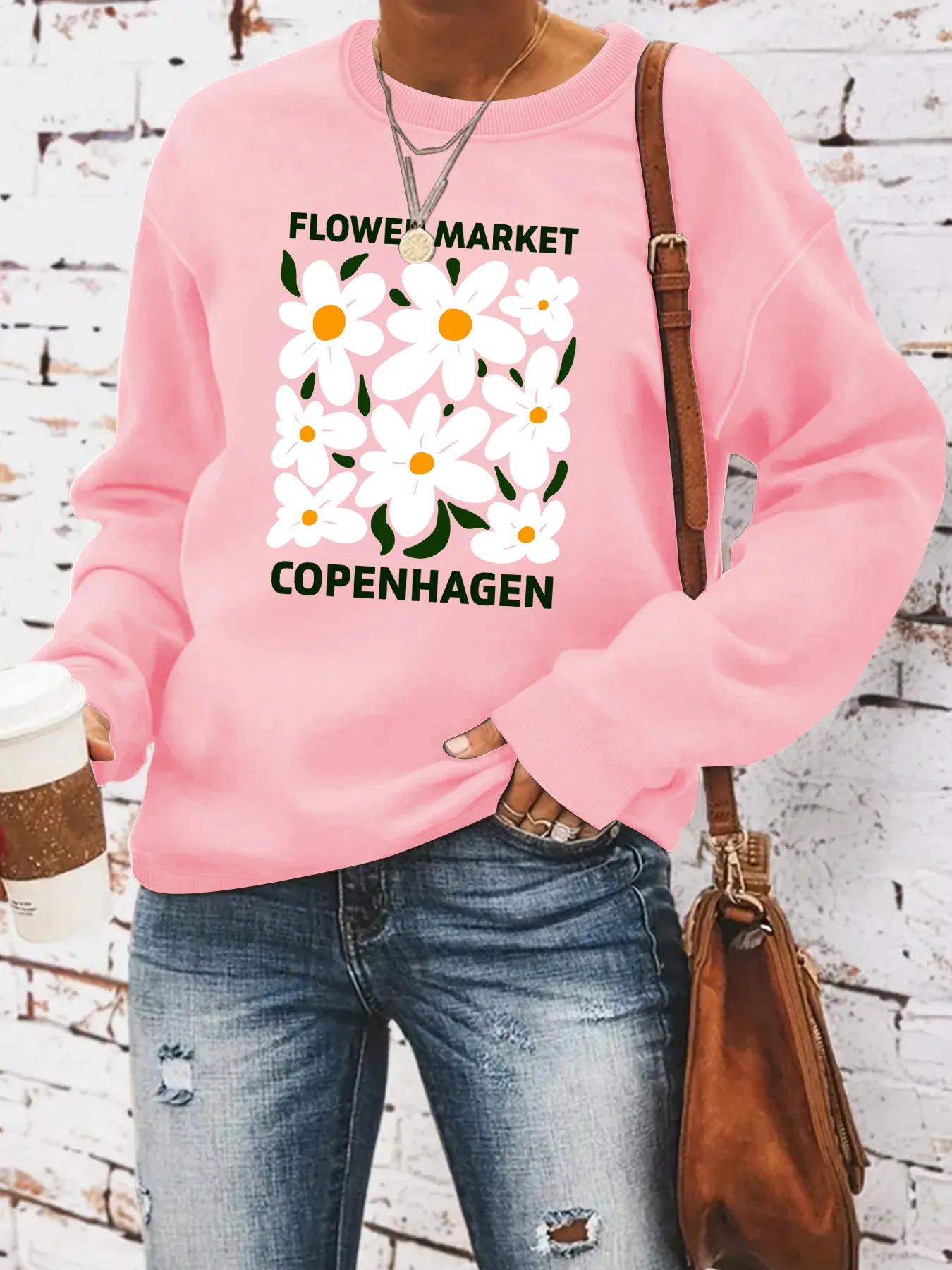 Women's Hoodie Long Sleeve Hoodies & Sweatshirts Casual Letter Flower display picture 2