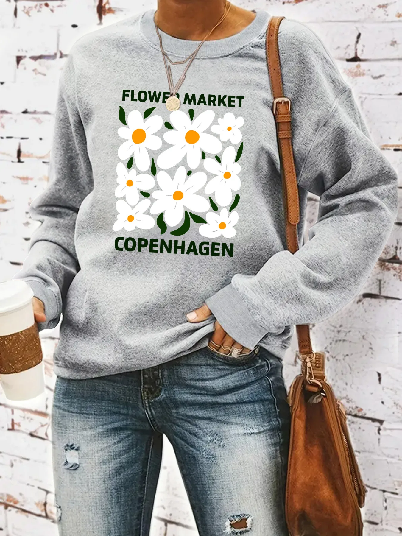 Women's Hoodie Long Sleeve Hoodies & Sweatshirts Casual Letter Flower display picture 5