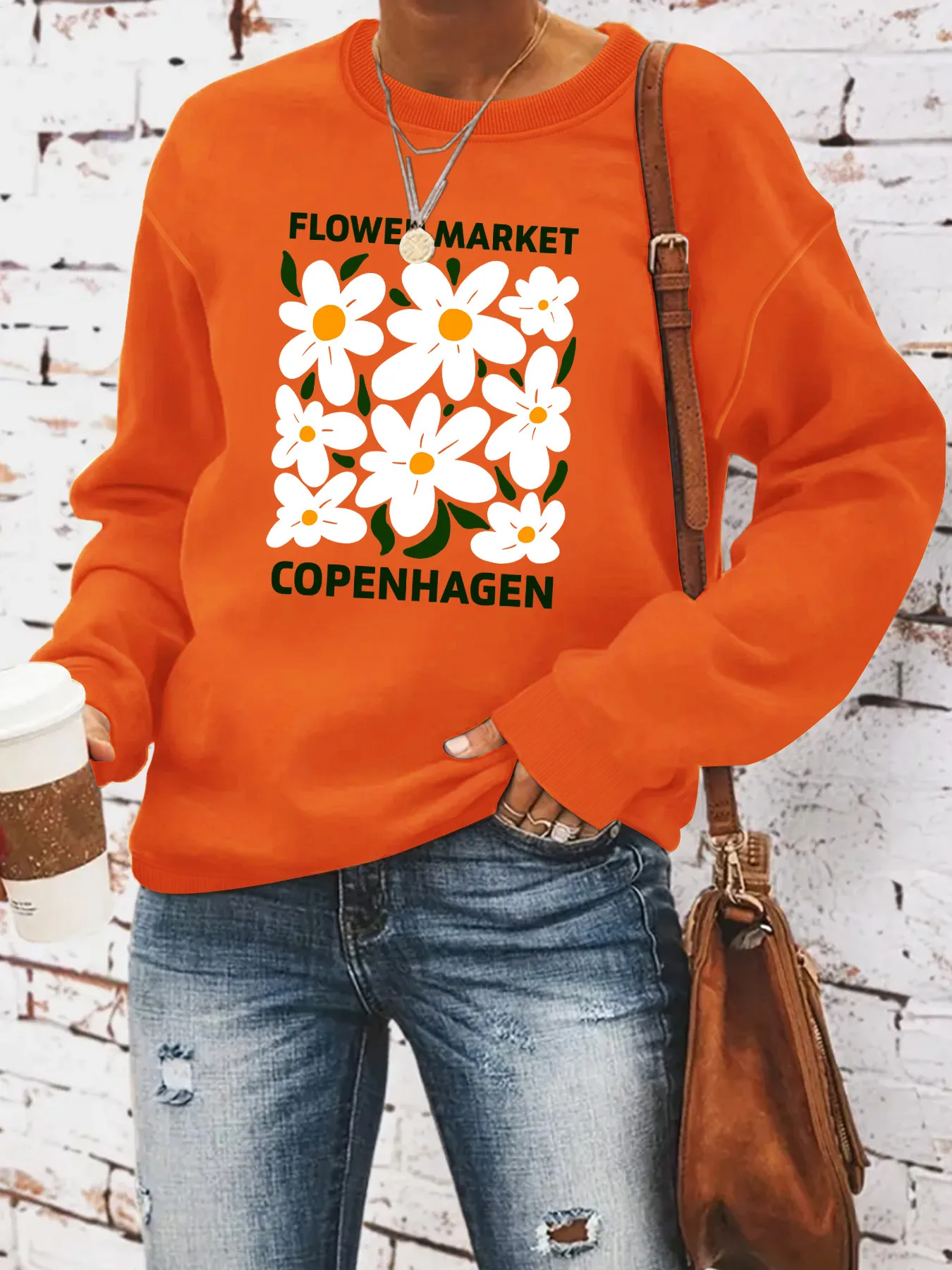 Women's Hoodie Long Sleeve Hoodies & Sweatshirts Casual Letter Flower display picture 6