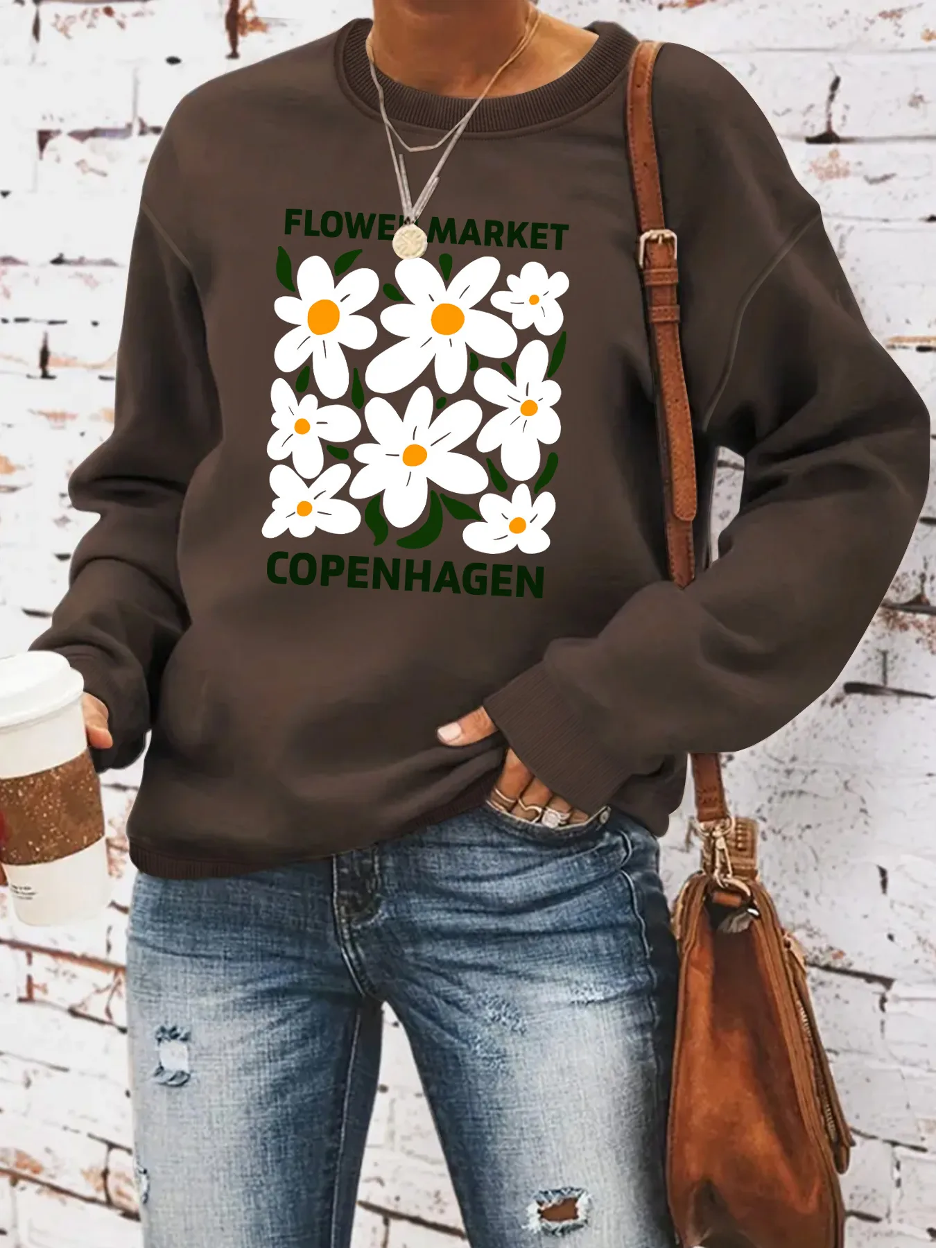 Women's Hoodie Long Sleeve Hoodies & Sweatshirts Casual Letter Flower display picture 7