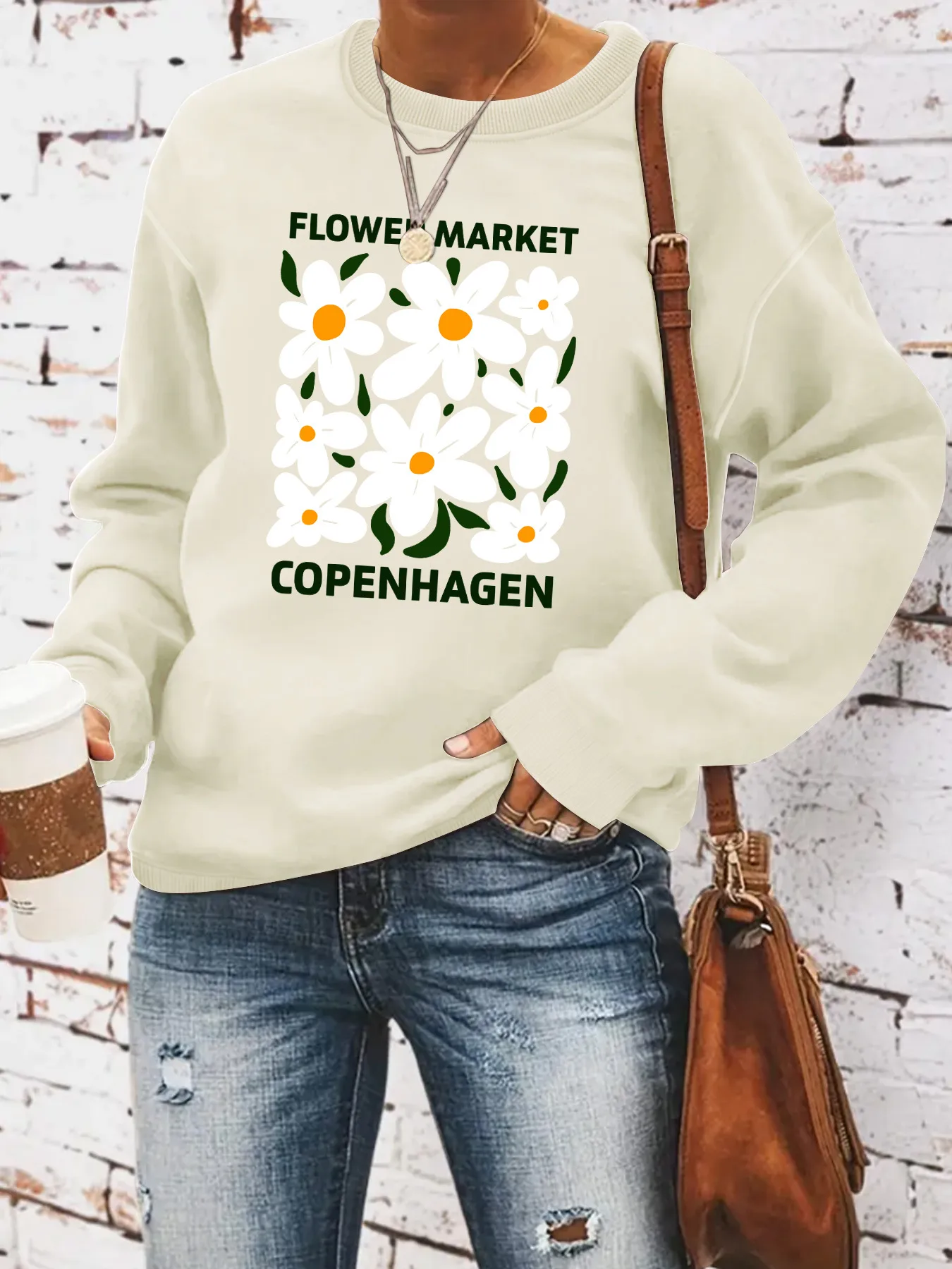 Women's Hoodie Long Sleeve Hoodies & Sweatshirts Casual Letter Flower display picture 8