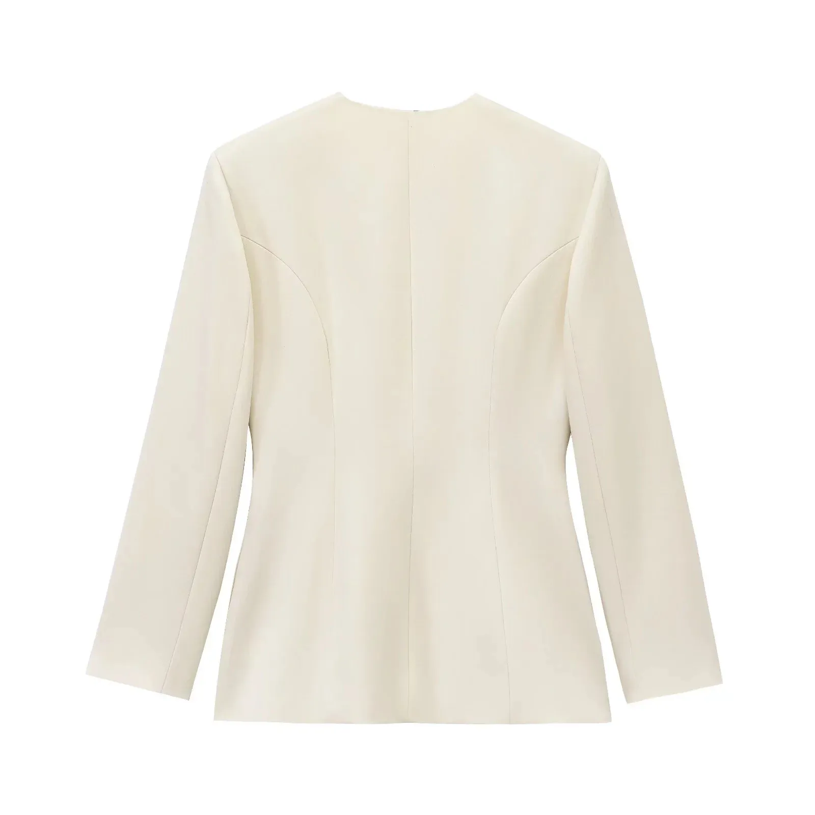 Women's Elegant Solid Color Belt Tie Blazer display picture 5