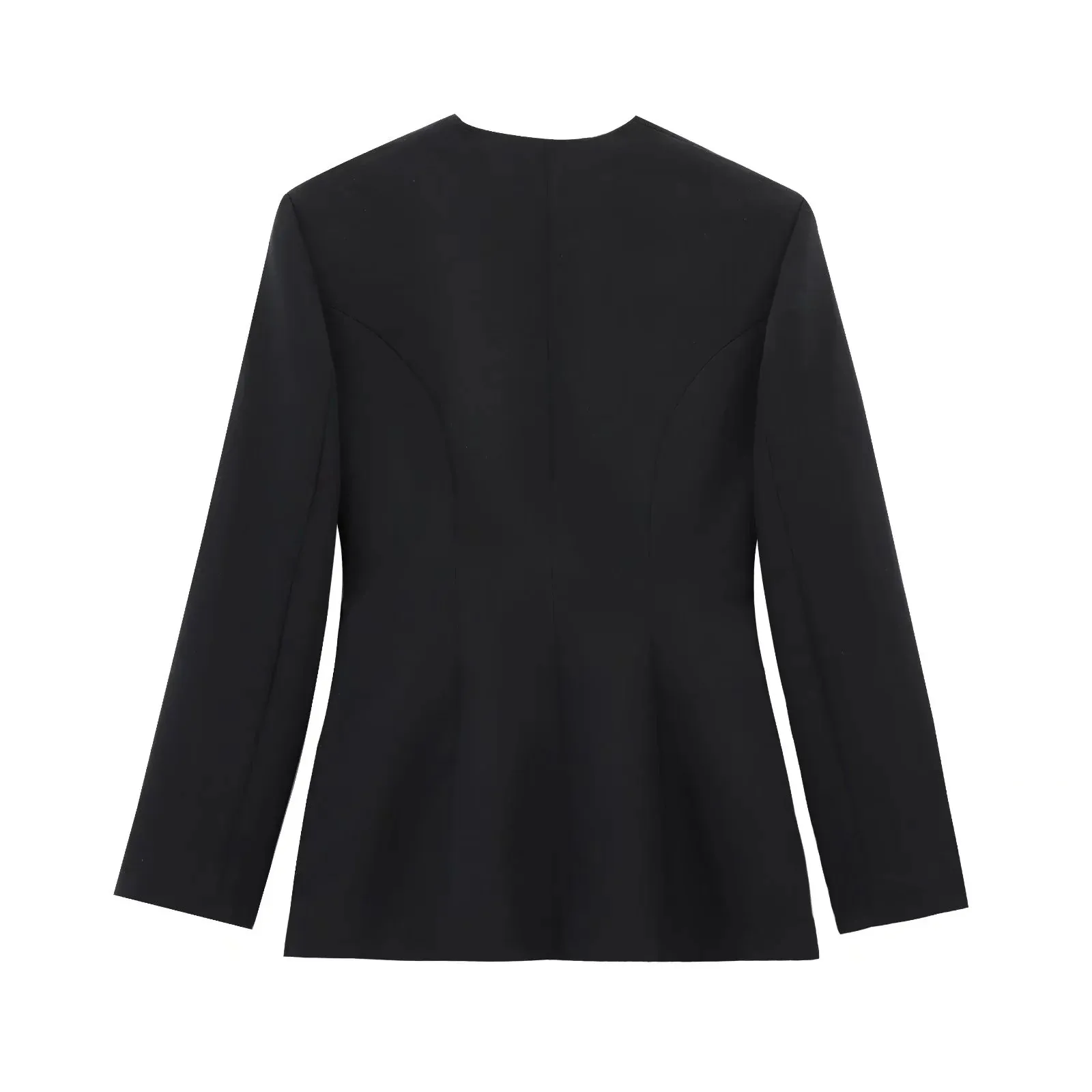 Women's Elegant Solid Color Belt Tie Blazer display picture 2
