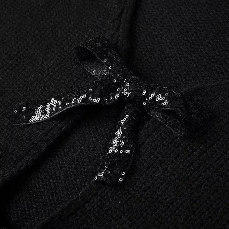 Women's Sweater Long Sleeve Sweaters & Cardigans Vacation Simple Style Bow Knot display picture 7