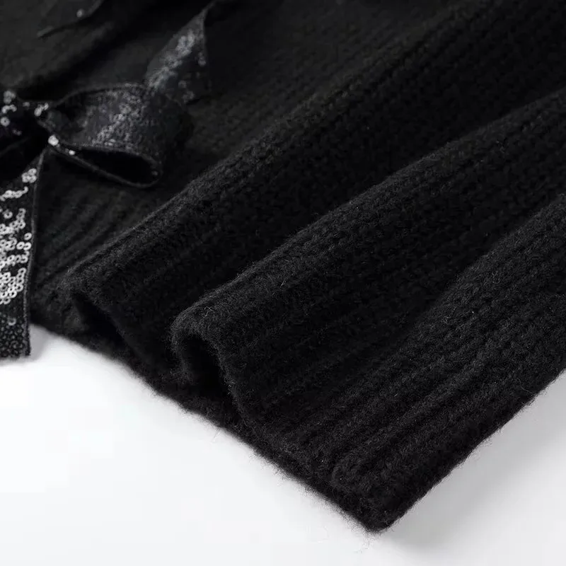 Women's Sweater Long Sleeve Sweaters & Cardigans Vacation Simple Style Bow Knot display picture 8
