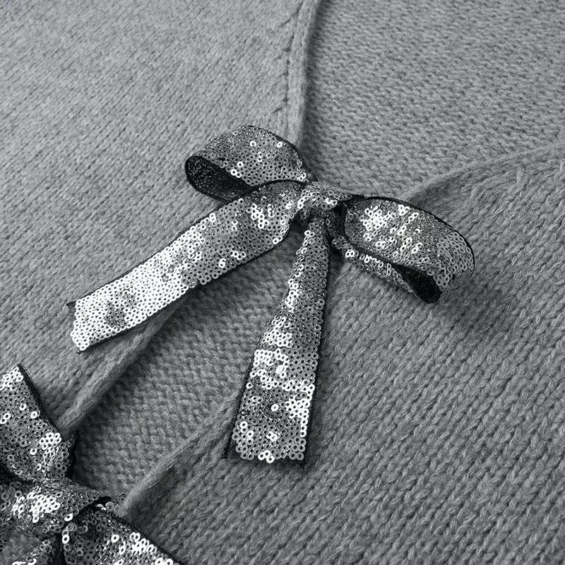 Women's Sweater Long Sleeve Sweaters & Cardigans Vacation Simple Style Bow Knot display picture 12