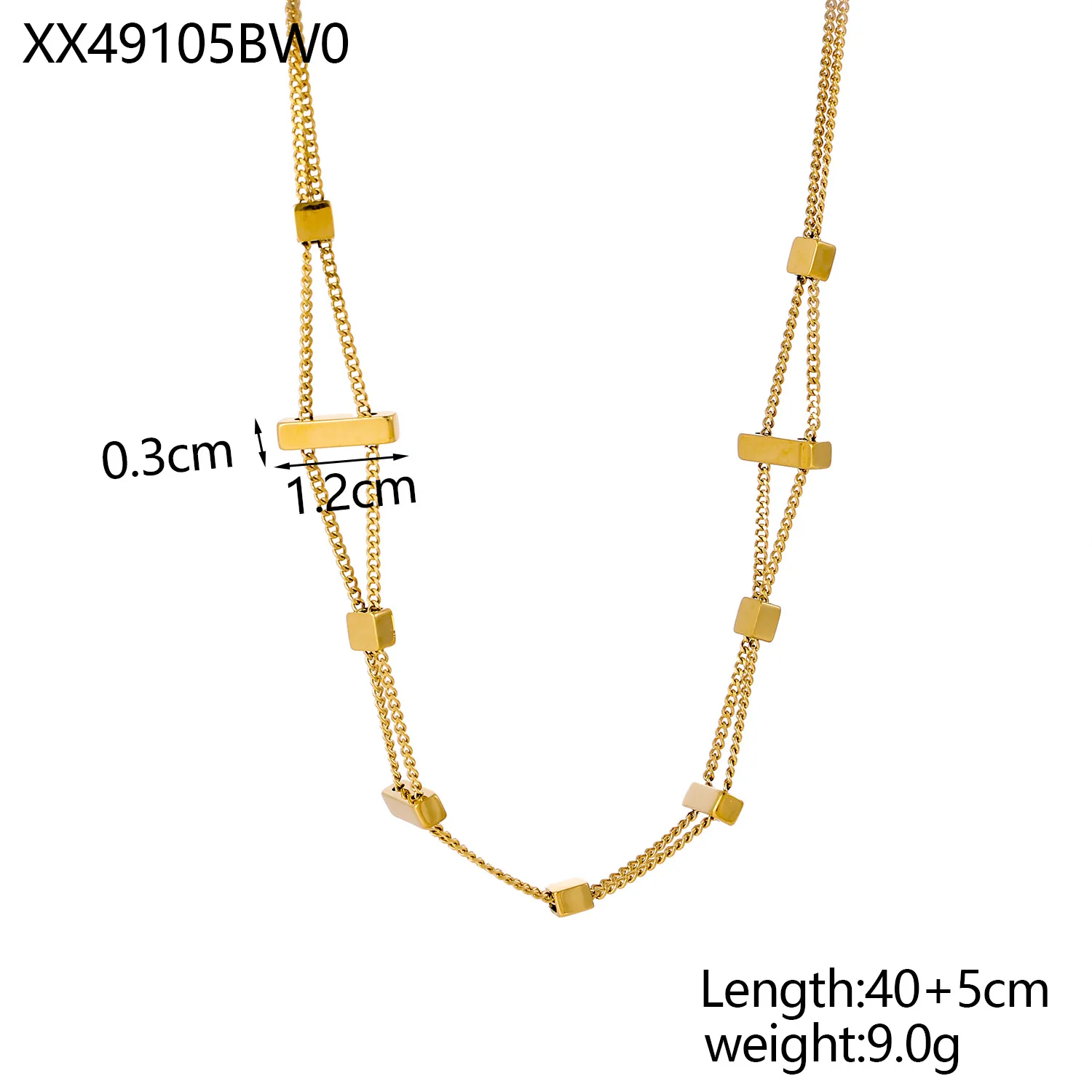 Simple Style Geometric Titanium Steel Beaded Plating Inlay Zircon Women's Necklace display picture 10