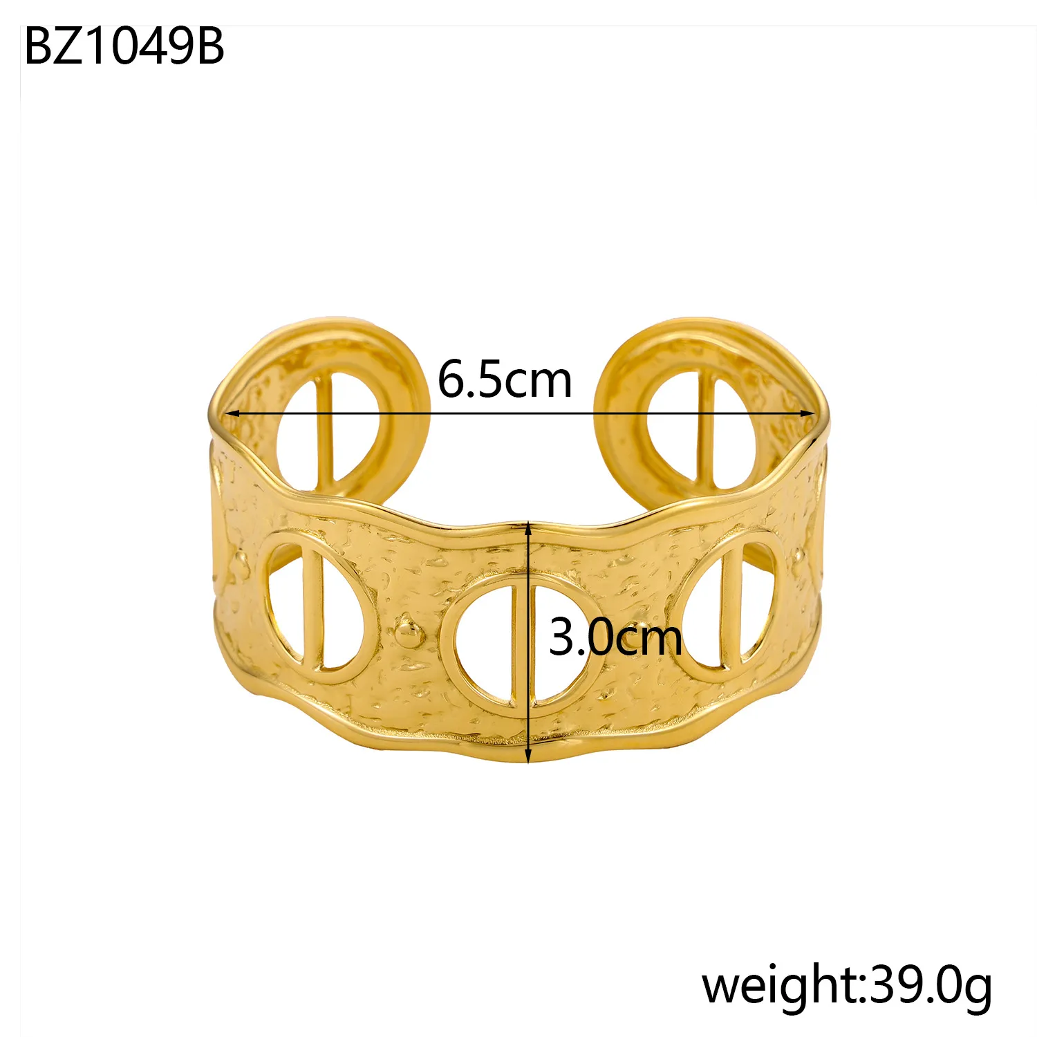 Simple Style Solid Color Titanium Steel Plating Hollow Out Women's Bangle display picture 8