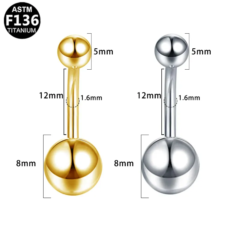 Simple Style Classic Style Round Rhinestone Pure Titanium Titanium Alloy Rhinestones 14K Gold Plated White Gold Plated Unisex Belly Ring display picture 1