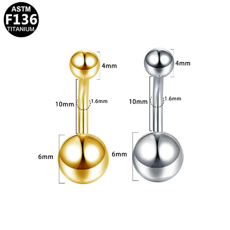 Simple Style Classic Style Round Rhinestone Pure Titanium Titanium Alloy Rhinestones 14K Gold Plated White Gold Plated Unisex Belly Ring display picture 11