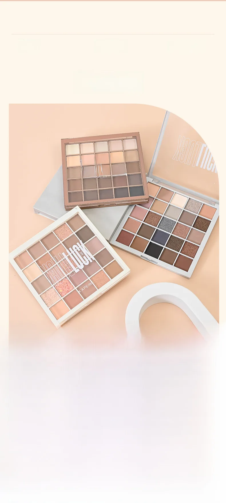 Caper Low-saturation Cool Tone Concealer Palette 25 Colors Earth Tone Matte Finish Non-puffy Eyes display picture 14