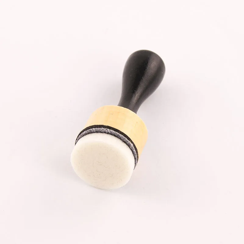 Circular Head Wooden Handle Stamp Pad Auxiliary Tools Color Brush Sponge Brush Tl012 Office Stamp/ink/creative Stamp/ink display picture 5