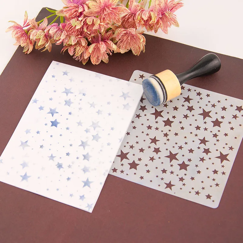 Circular Head Wooden Handle Stamp Pad Auxiliary Tools Color Brush Sponge Brush Tl012 Office Stamp/ink/creative Stamp/ink display picture 7