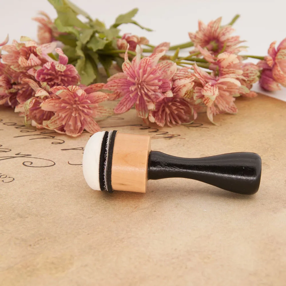 Circular Head Wooden Handle Stamp Pad Auxiliary Tools Color Brush Sponge Brush Tl012 Office Stamp/ink/creative Stamp/ink display picture 13