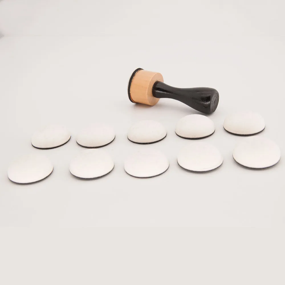Circular Head Wooden Handle Stamp Pad Auxiliary Tools Color Brush Sponge Brush Tl012 Office Stamp/ink/creative Stamp/ink display picture 18