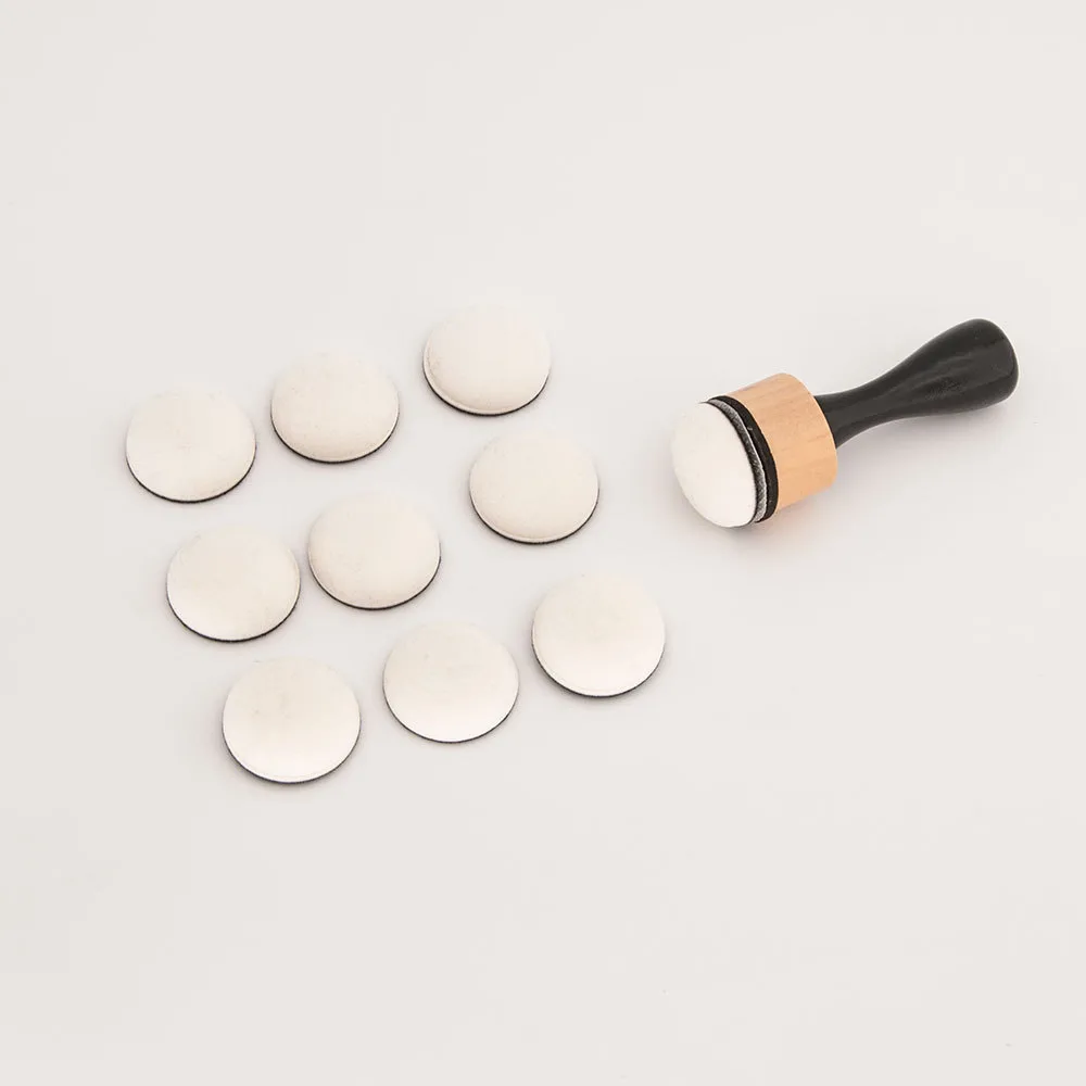 Circular Head Wooden Handle Stamp Pad Auxiliary Tools Color Brush Sponge Brush Tl012 Office Stamp/ink/creative Stamp/ink display picture 21