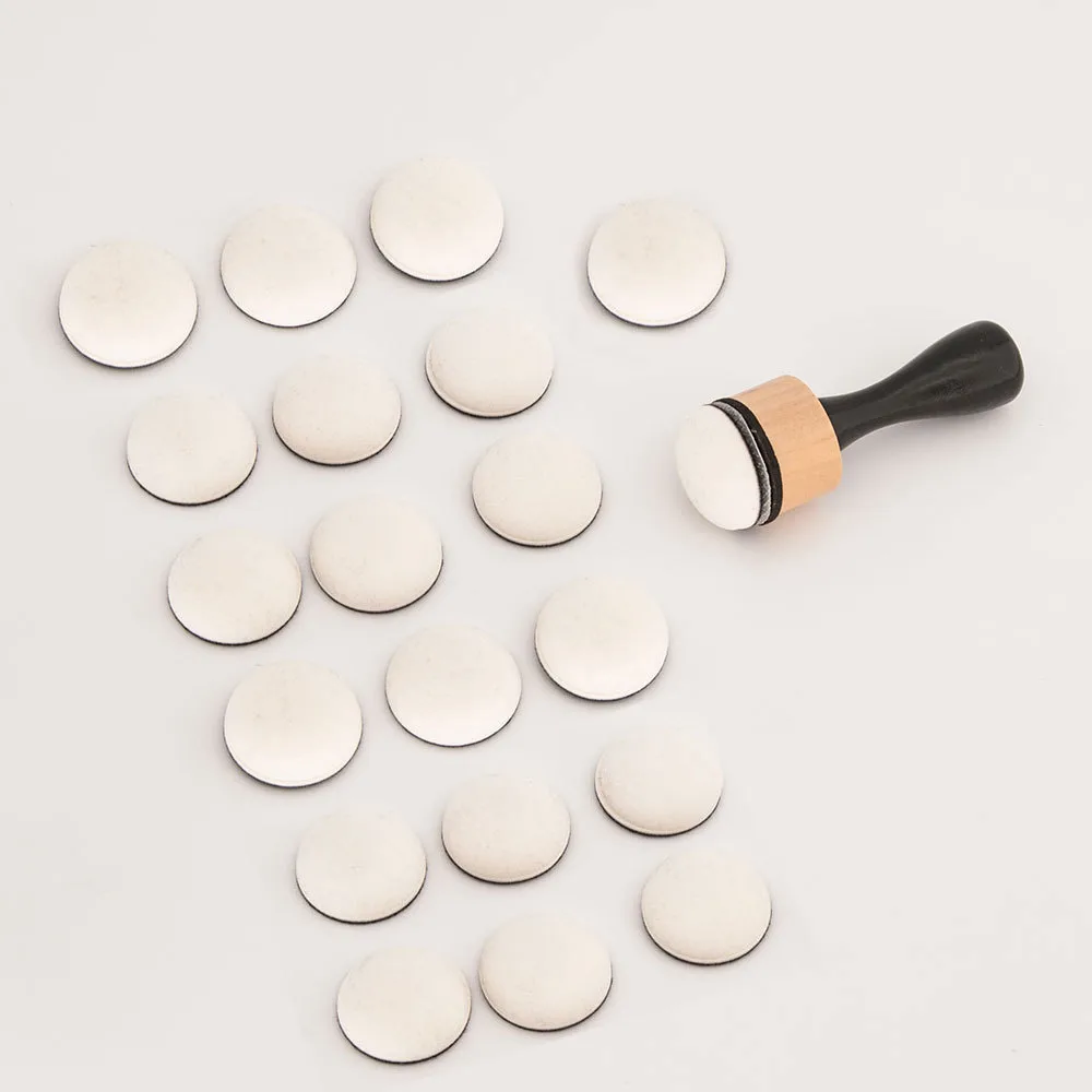 Circular Head Wooden Handle Stamp Pad Auxiliary Tools Color Brush Sponge Brush Tl012 Office Stamp/ink/creative Stamp/ink display picture 22