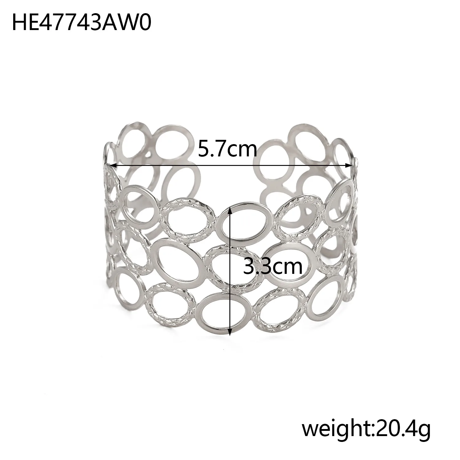 Retro Simple Style Leaves Solid Color Flower Titanium Steel Bangle In Bulk display picture 6