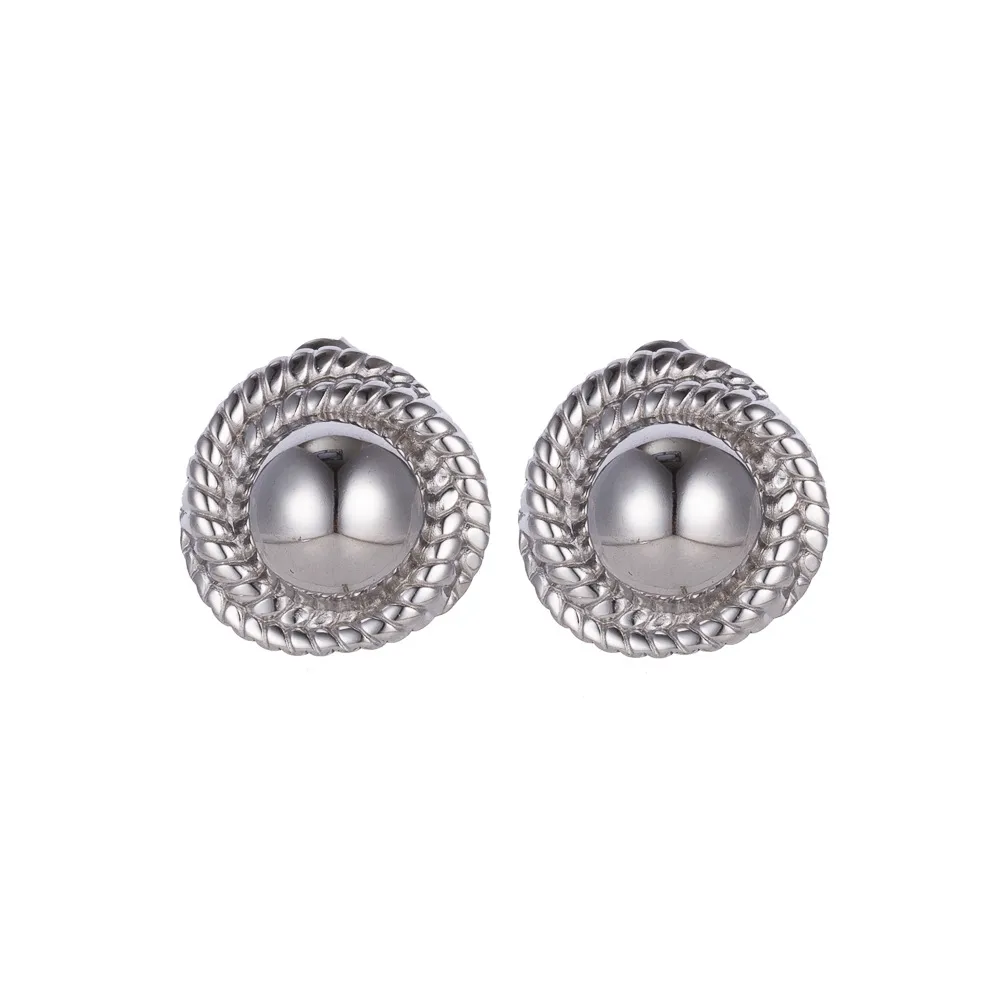 1 Pair IG Style Retro Geometric Titanium Steel Drop Earrings Ear Studs display picture 8