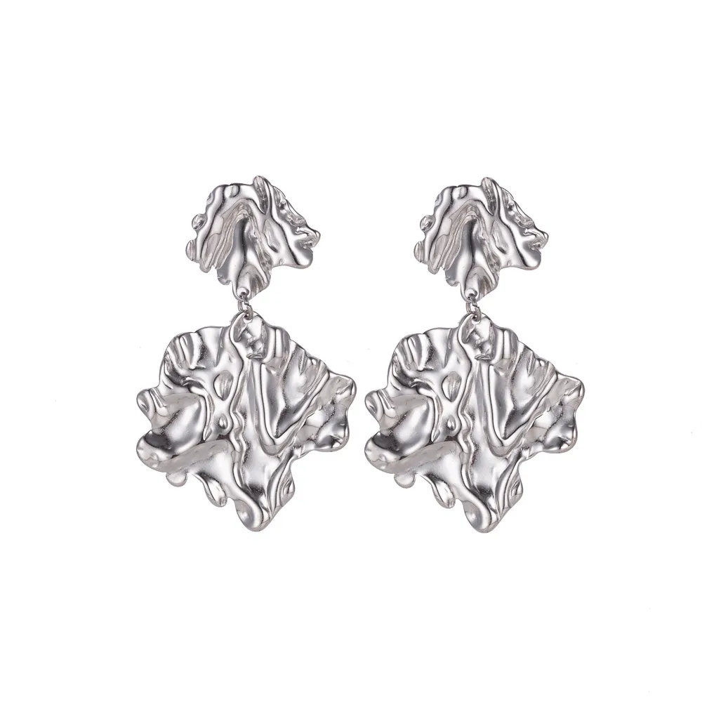 1 Pair IG Style Retro Geometric Titanium Steel Drop Earrings Ear Studs display picture 4