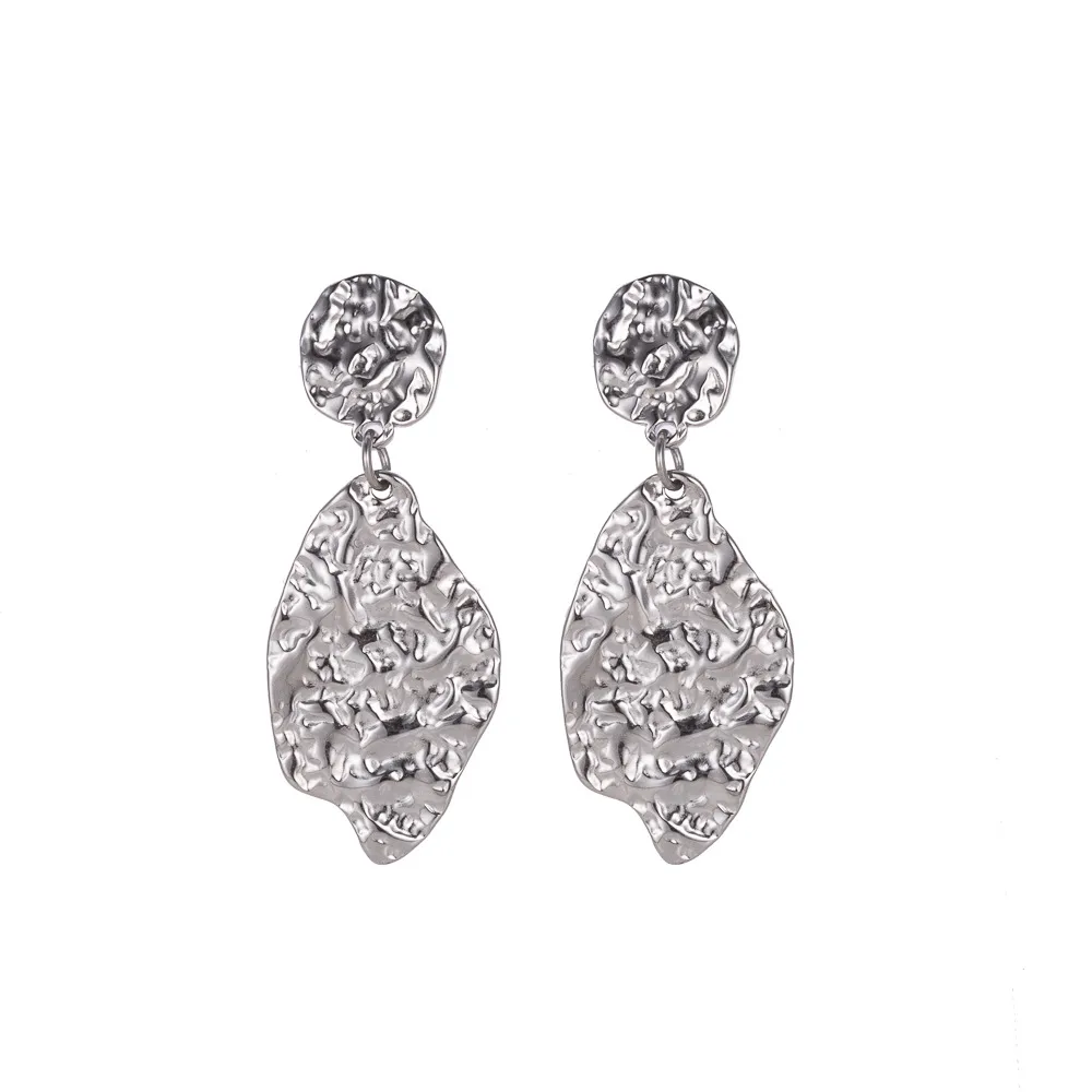 1 Pair IG Style Retro Geometric Titanium Steel Drop Earrings Ear Studs display picture 5