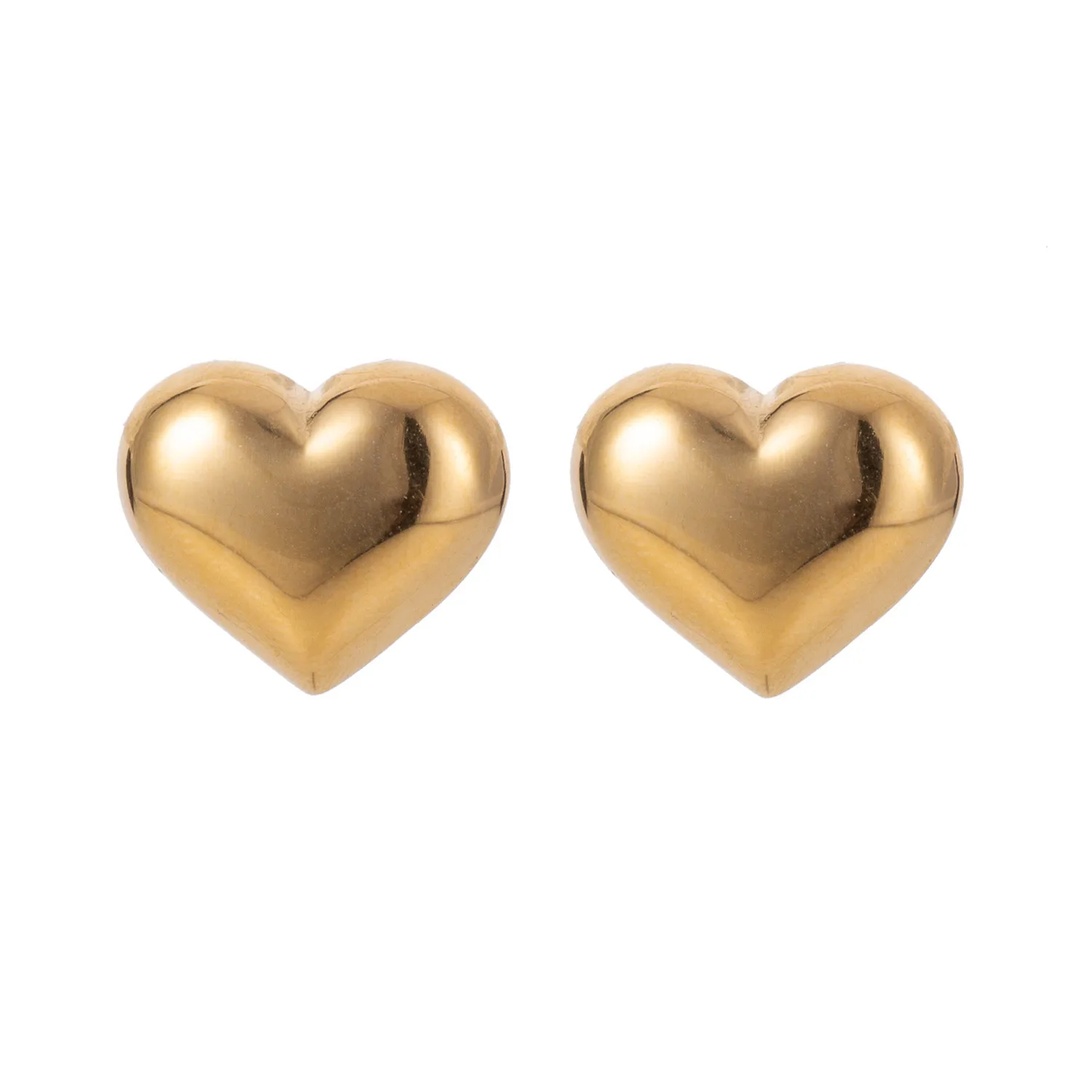 1 Pair IG Style Heart Shape Mixed Metal Inlay Titanium Steel Pearl Zircon Drop Earrings Ear Studs display picture 7